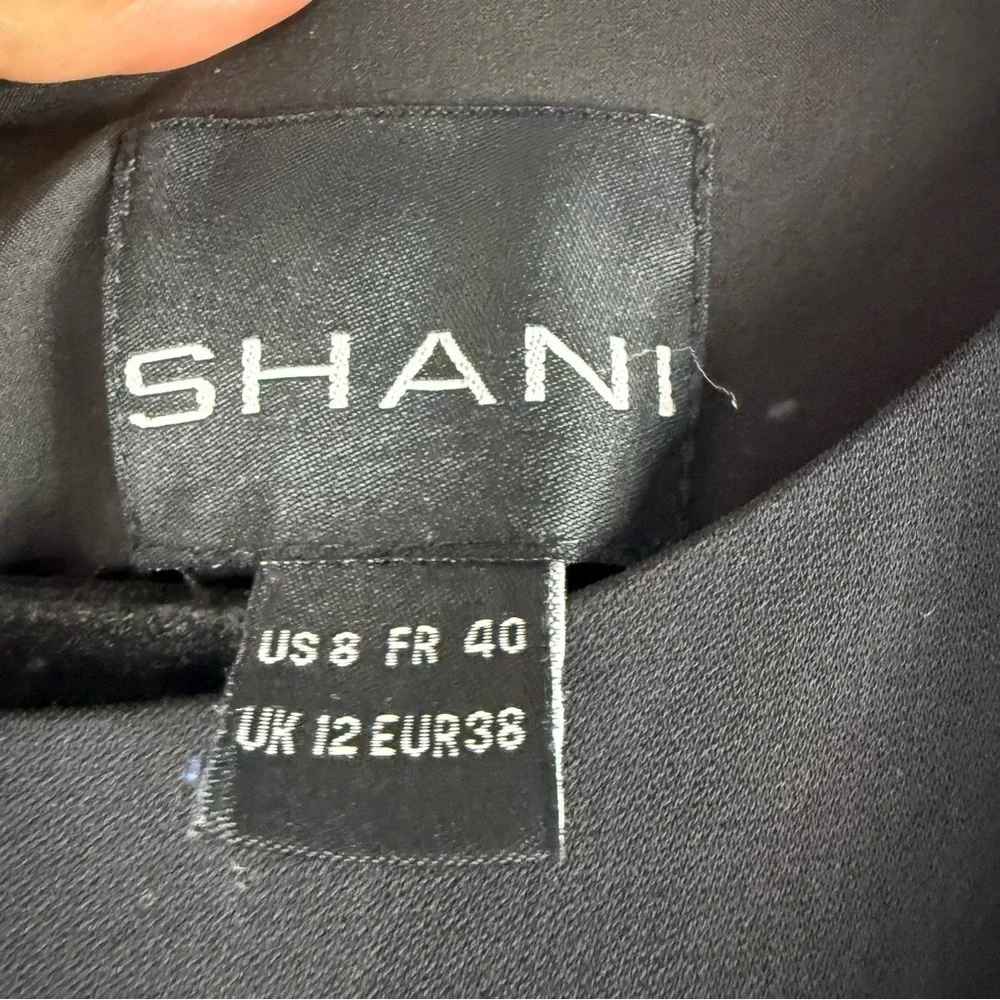 Shani  Lace-Trim Crepe Fit & Flare Dress size:USA 10
